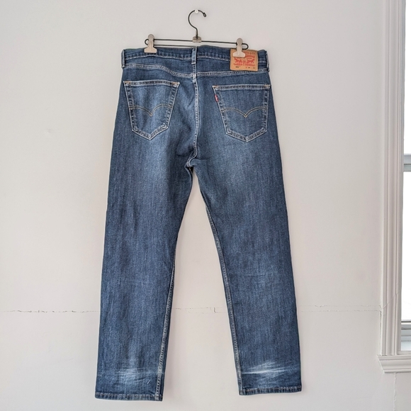 Classic Levi's 505 Men's Blue Denim Jeans ~ Size 34 x 30 - Picture 5 of 9